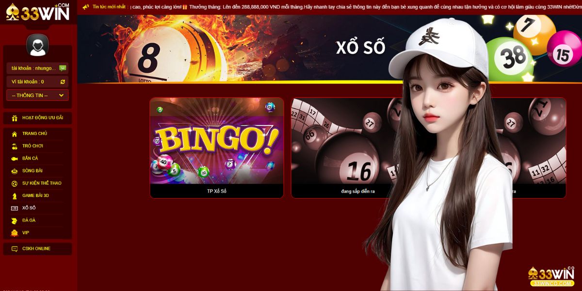 Xổ Số 33Win | 4 Sảnh Cược Đẳng Cấp, Thần Tốc Trả Thưởng